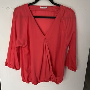 Promod beautiful blouse orange M